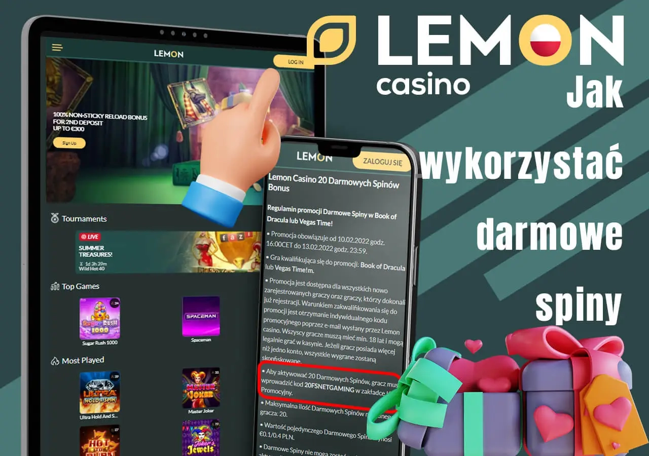 Wykorzystaj 20 darmowych spinów, które otrzymasz w grach kasynowych